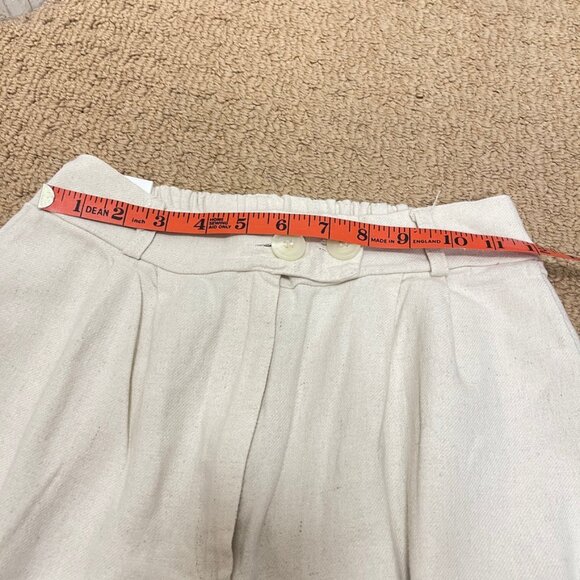 OAK + FORT Wide Leg Pants Cream – Size S - Picture 7 of 10